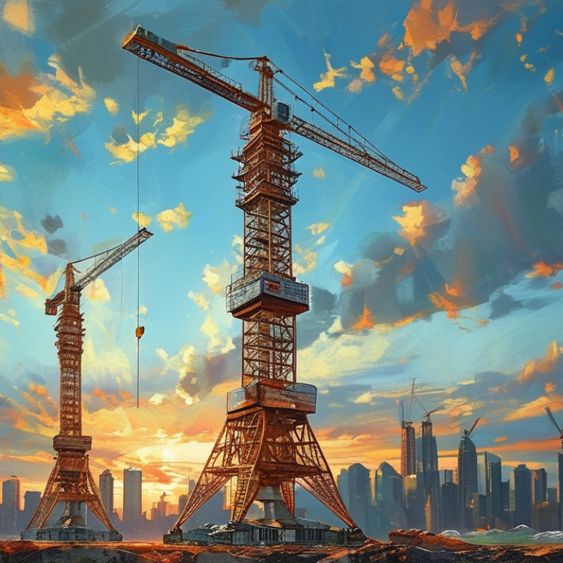 Top Tower Cranes Pictures That Showcase Construction Marvels?