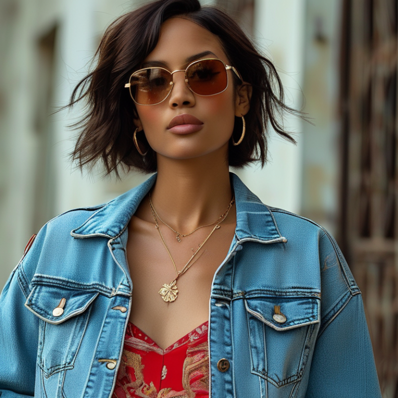 Top 10 Stylish Ways to Wear a Cropped Denim Jacket This Season?