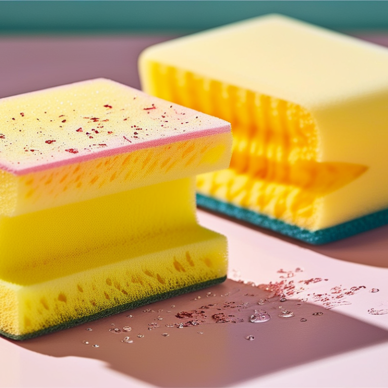 What is the best way to clean makeup sponges efficiently?