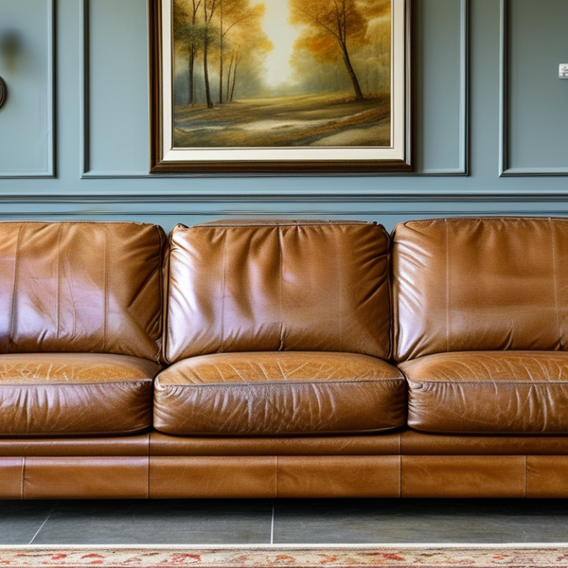 How to clean a leather sofa safely without damage