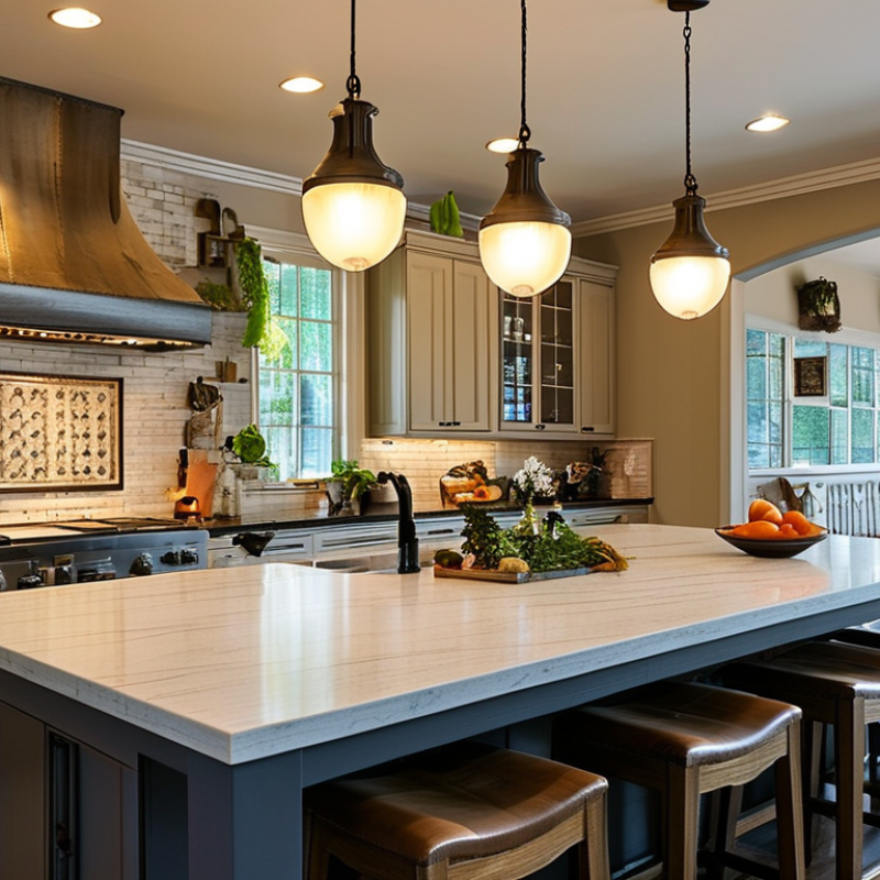 Best Spots to Hang a Pendant Light Over Kitchen Island?