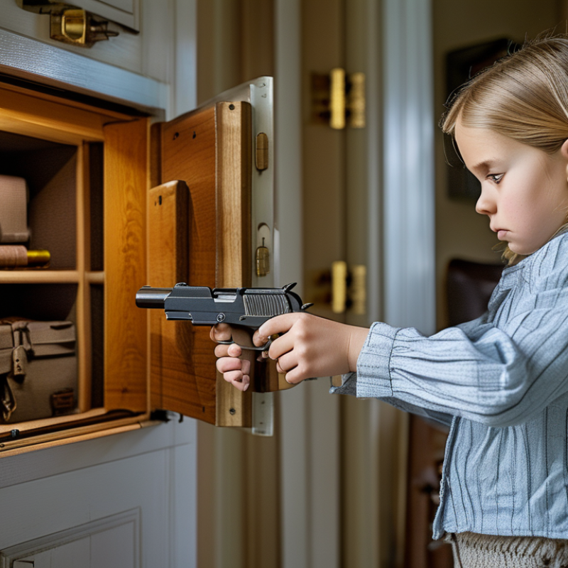 How to Keep Kids Safe from Unattended Gun Safes?
