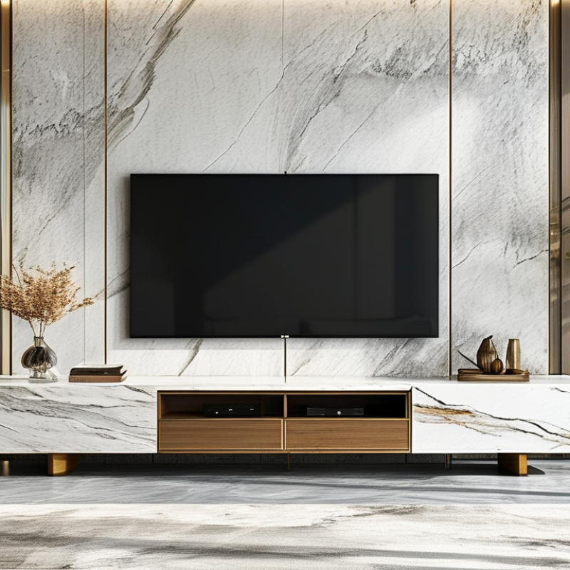 Why Choose a Modern Marble TV Stand for Your Living Room?
