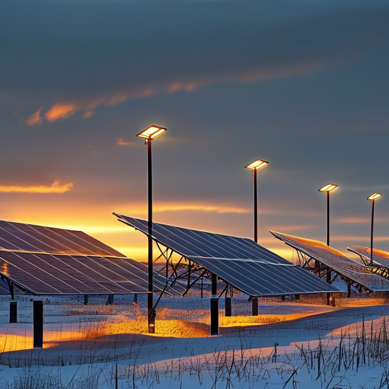 How do solar street lights perform in winter conditions?