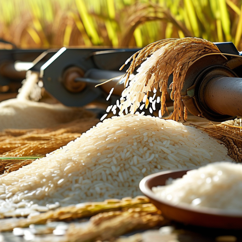 ¿Cómo funciona el procesado del arroz en la industria agrícola?