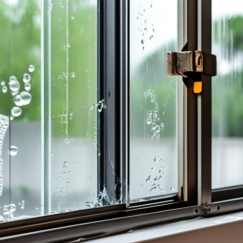 ¿Por qué se filtra agua en mi ventana corredera de aluminio?