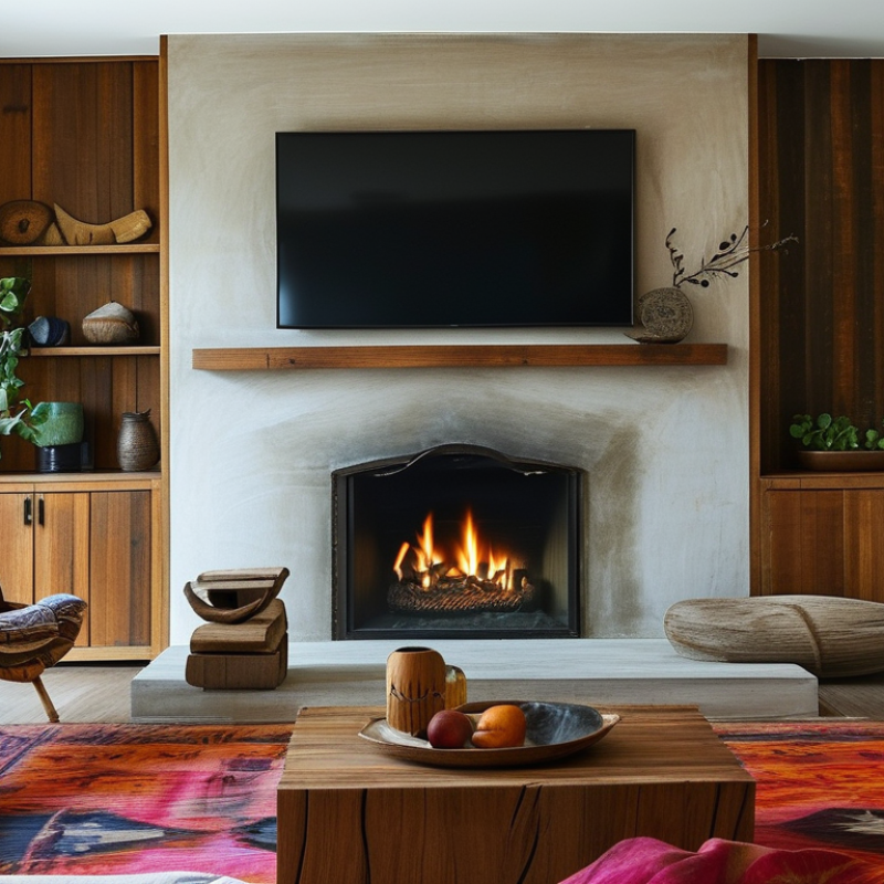 Boho Fireplace TV Stand for Stylish Home Decor Ideas?