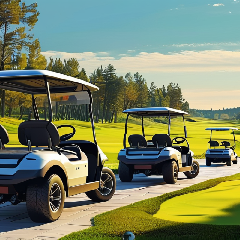 Como funcionam os carros de golfe?