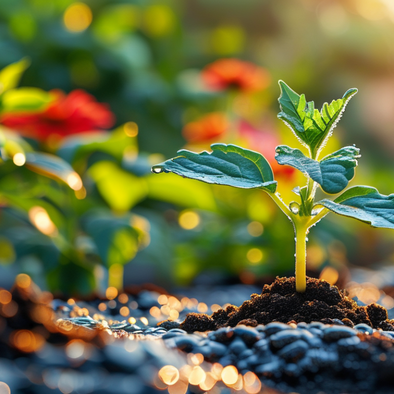 What is the best method for applying liquid fertilizer?