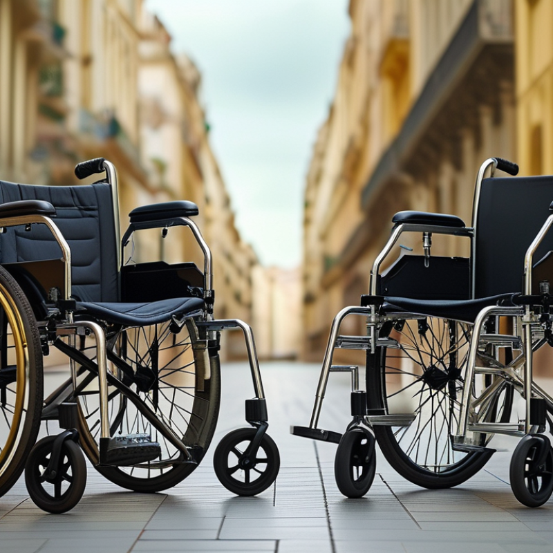 Diferença entre cadeira de transporte e cadeira de rodas?