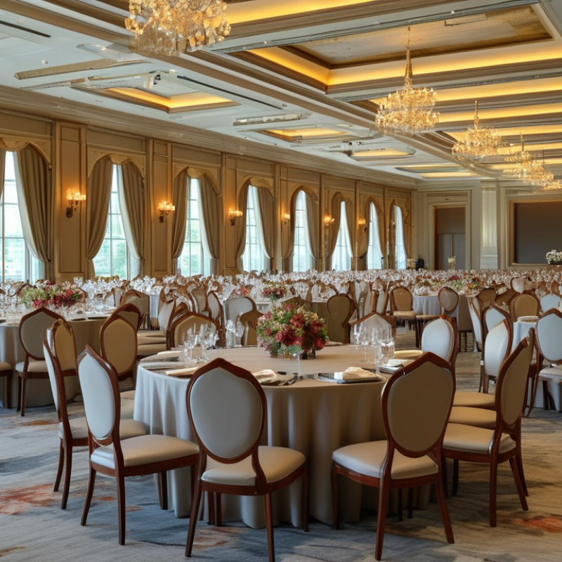 How Many Banquet Chairs Fit in a 2000 Square Foot Hall?