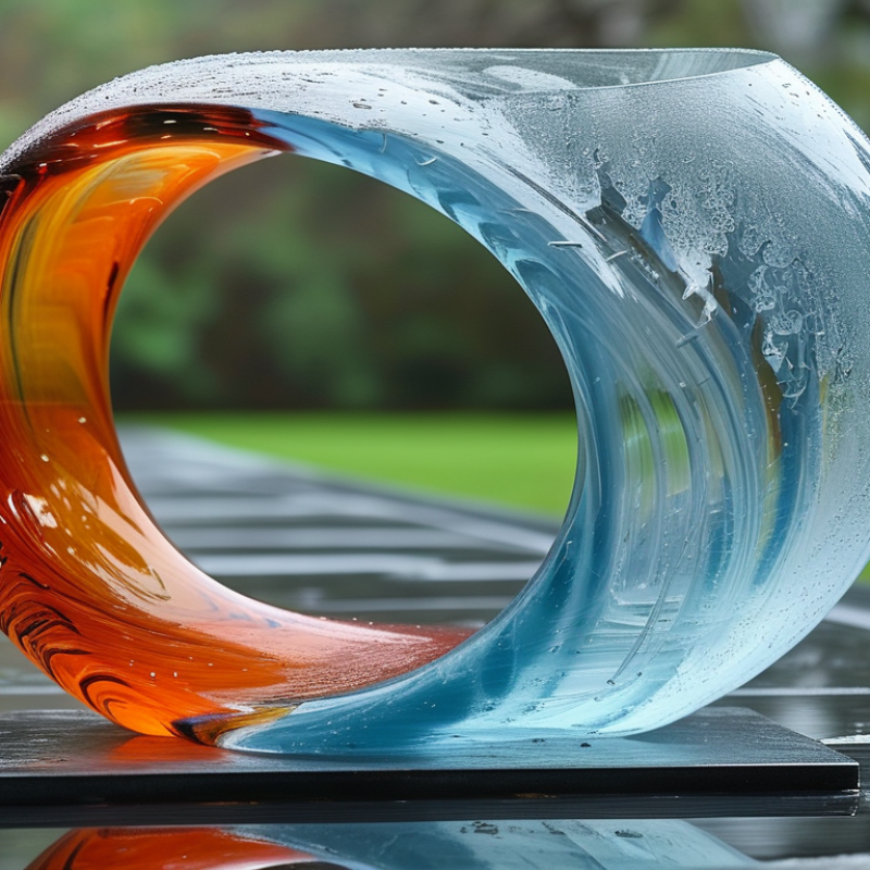 How long do fiberglass sculptures last when displayed outdoors?