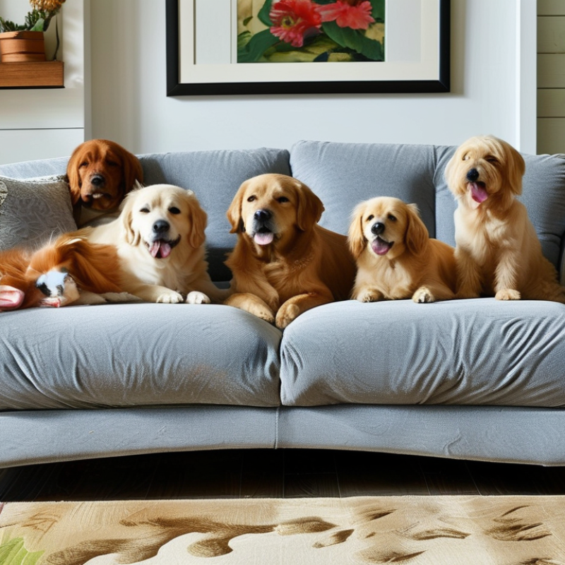 Melhor tecido para sofá amigo dos pets?