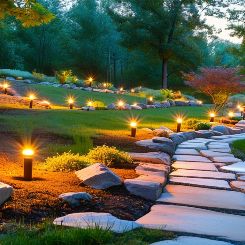 How to Easily Install Landscape Underground Lights Without Deep Wires?