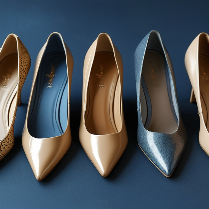 Melhores cores de sapatos para usar com vestido azul marinho?