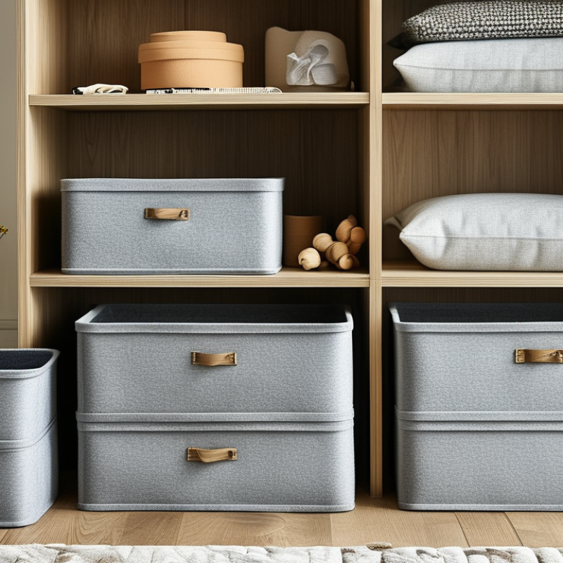 Why Choose Grey Felt Storage Box for Home Organization?