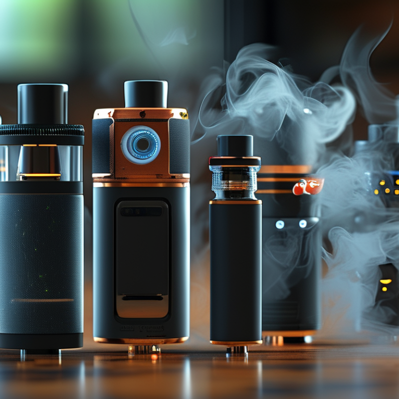 What are the key components of a vape device?