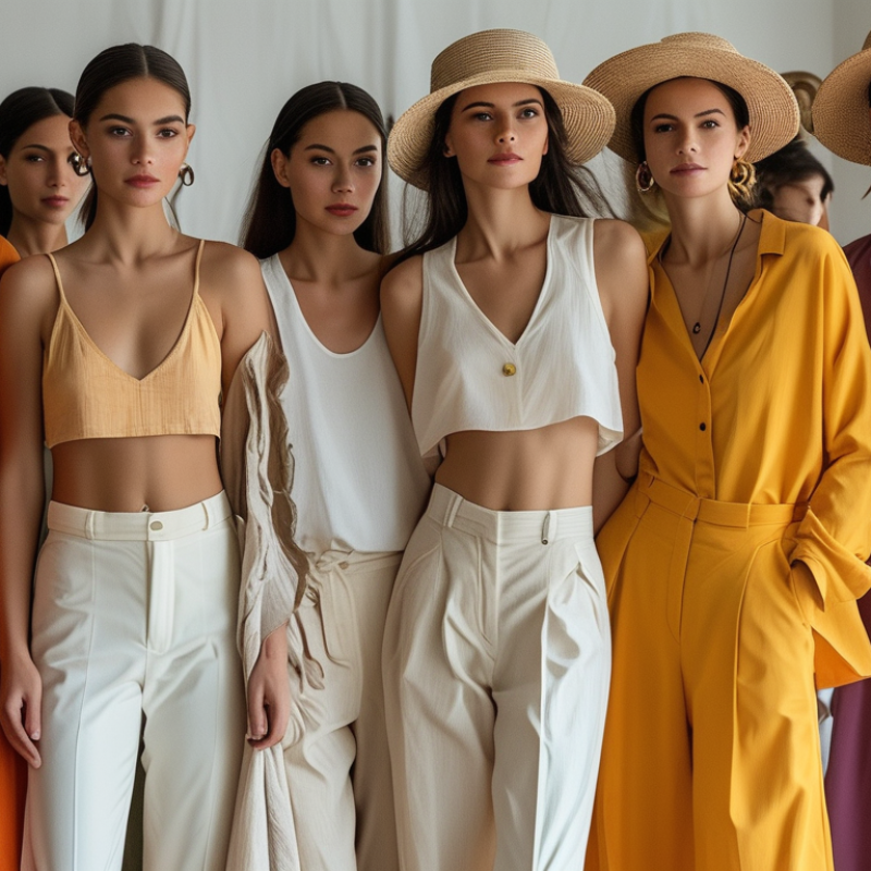 Qual é a tendência atual na moda feminina?