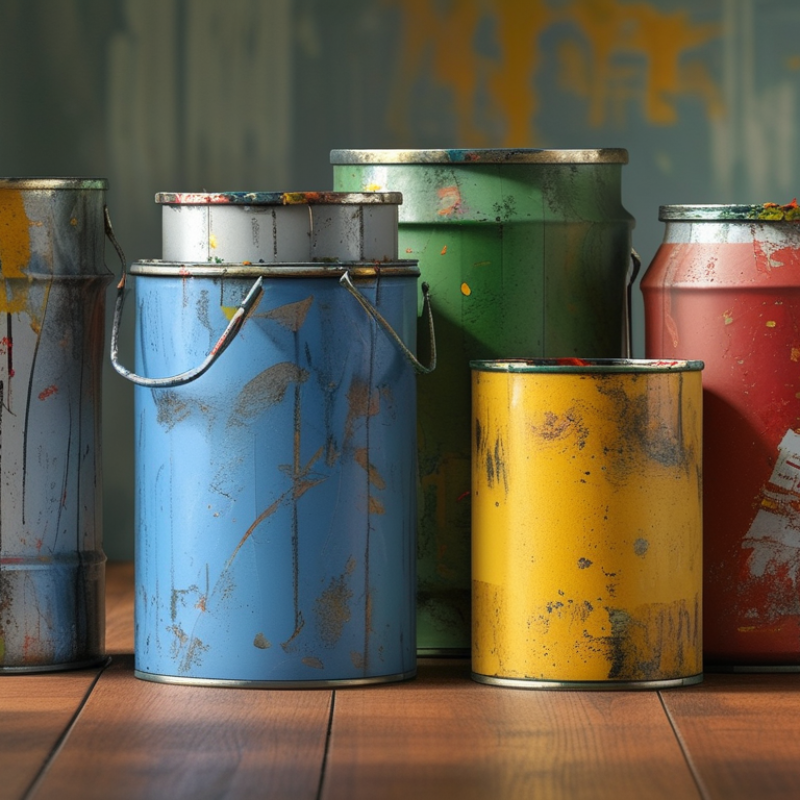What are the Essential Components of an Empty Paint Can?