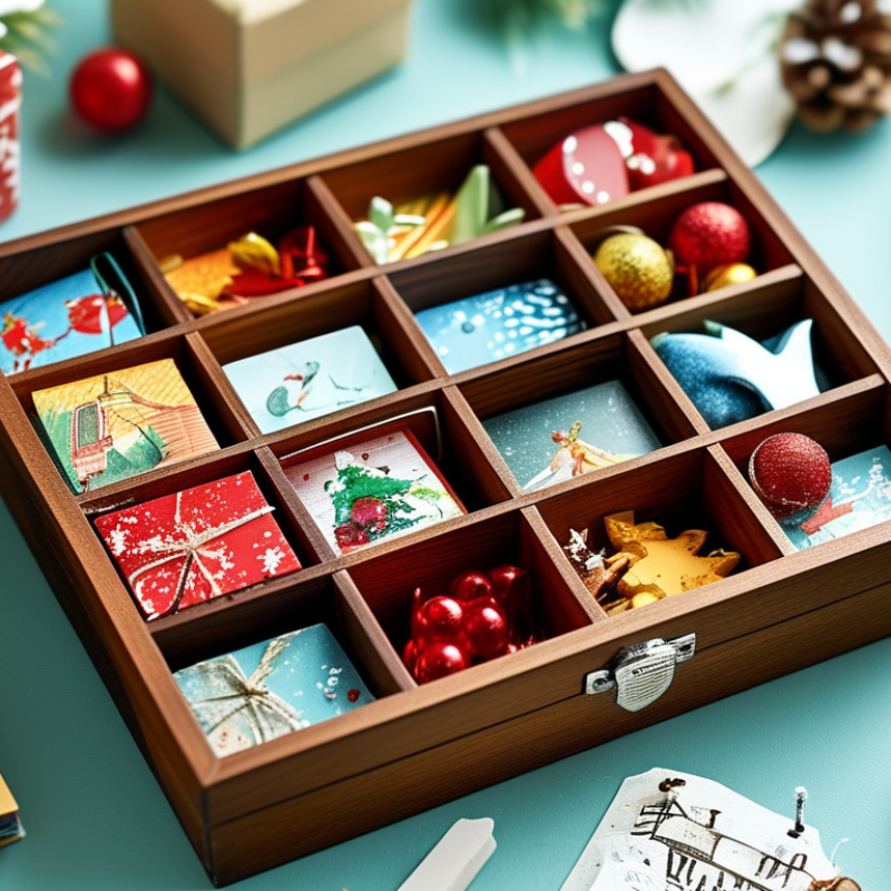 Como criar uma caixa de calendário do advento personalizada para as festas?