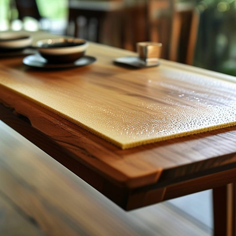 Como proteger a superfície da mesa de madeira do calor?