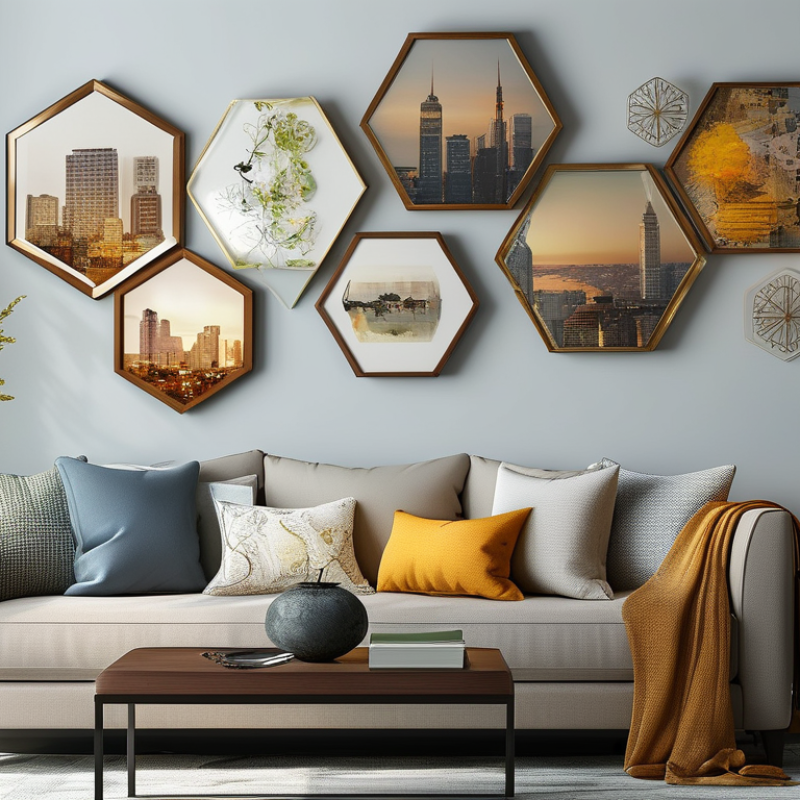 Best Hexagon Photo Frames for Stylish Home Decor Ideas?