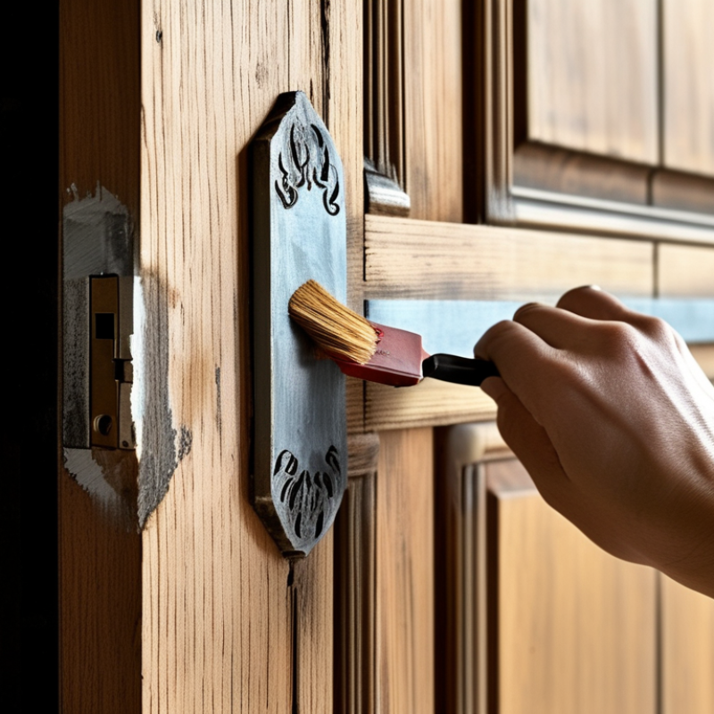 How to Paint a Wooden Door Without Brush Marks Tips?