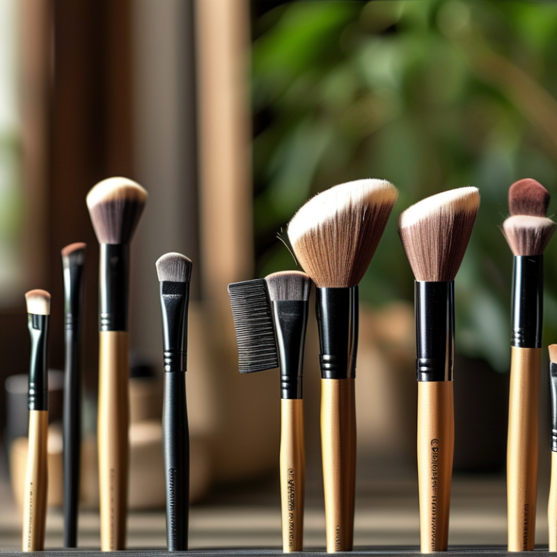 Materiais usados ​​na fabricação de pincéis de maquiagem?
