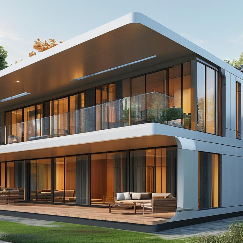 Como as casas modulares são eficientes em termos de energia?