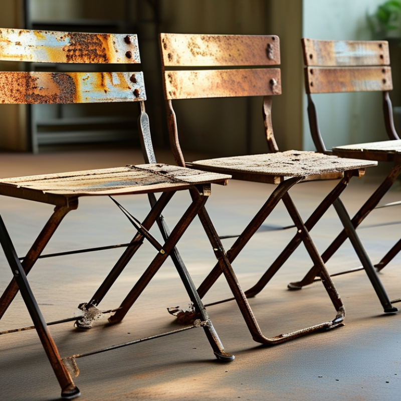 How to Clean Rust from Commercial Folding Chair Frames?