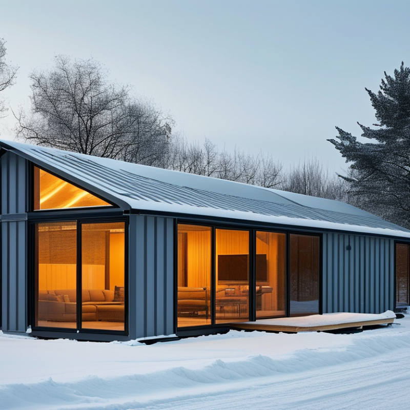 ¿Cómo aislar correctamente una casa modular de metal en invierno?