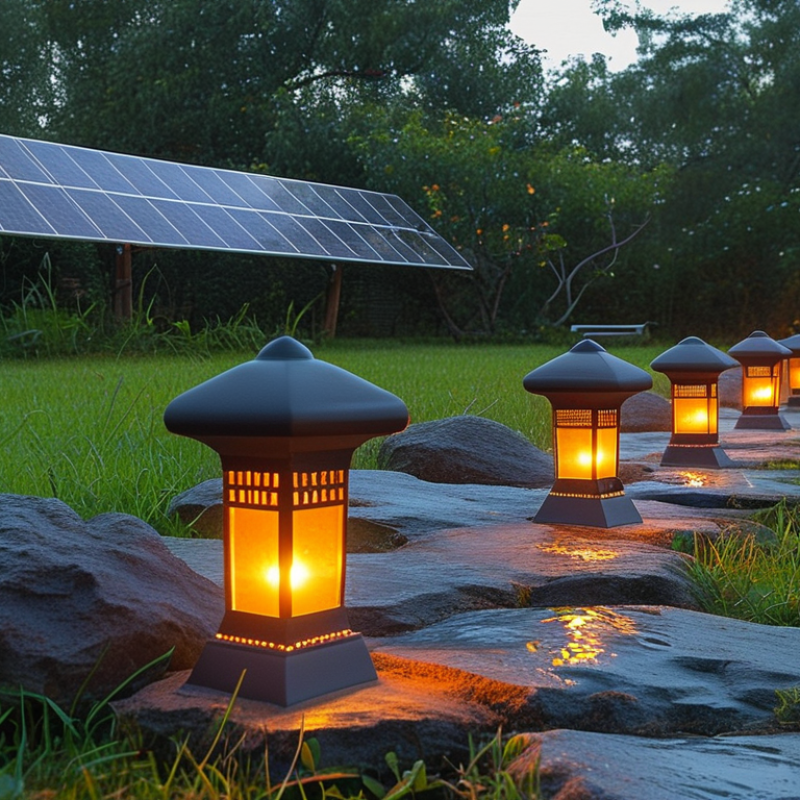 Por que minhas luzes solares de jardim não ficam acesas a noite toda?