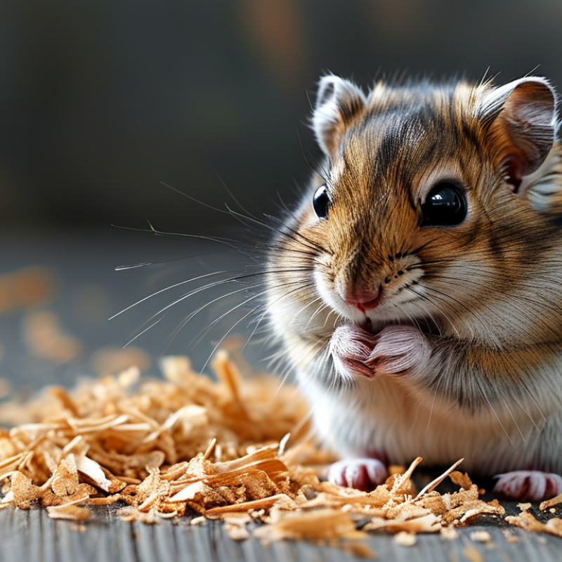 Por que a serragem de pinho é prejudicial para hamsters?