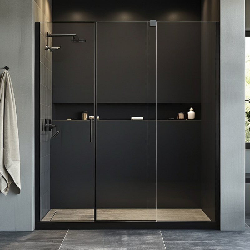 Top Matte Black Sliding Shower Doors for Modern Bathrooms?