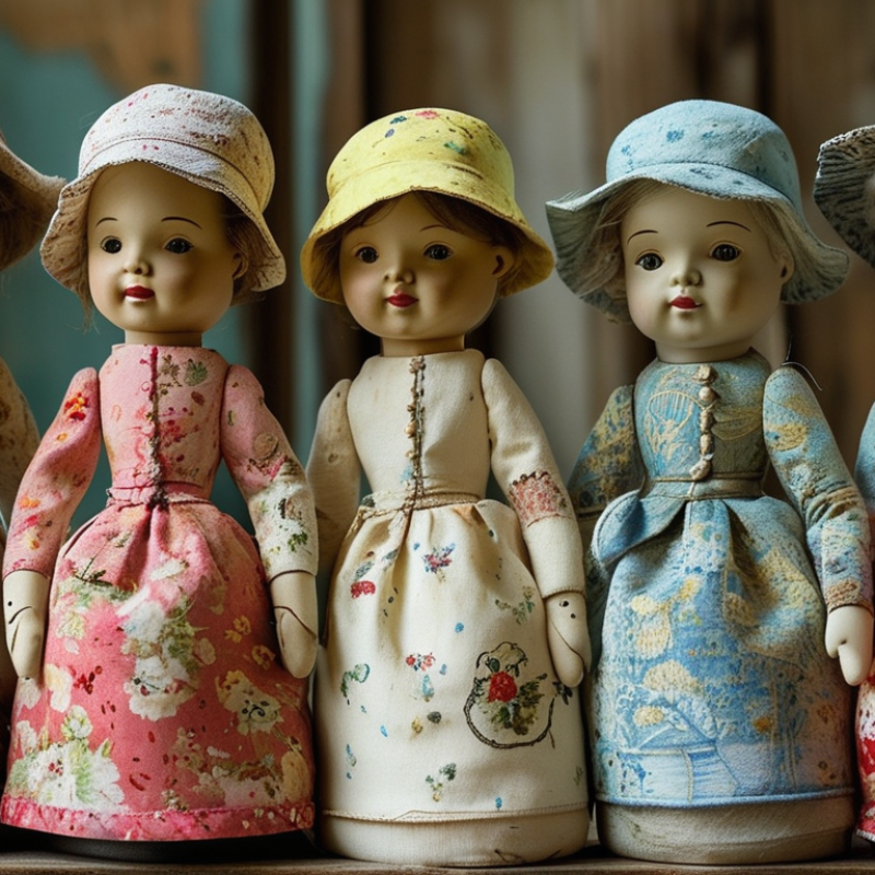 Como remover manchas de bonecas de pano vintage?