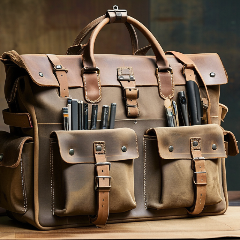 ¿Top 10 razones para elegir cuero en lugar de lona para bolsas de trabajo?