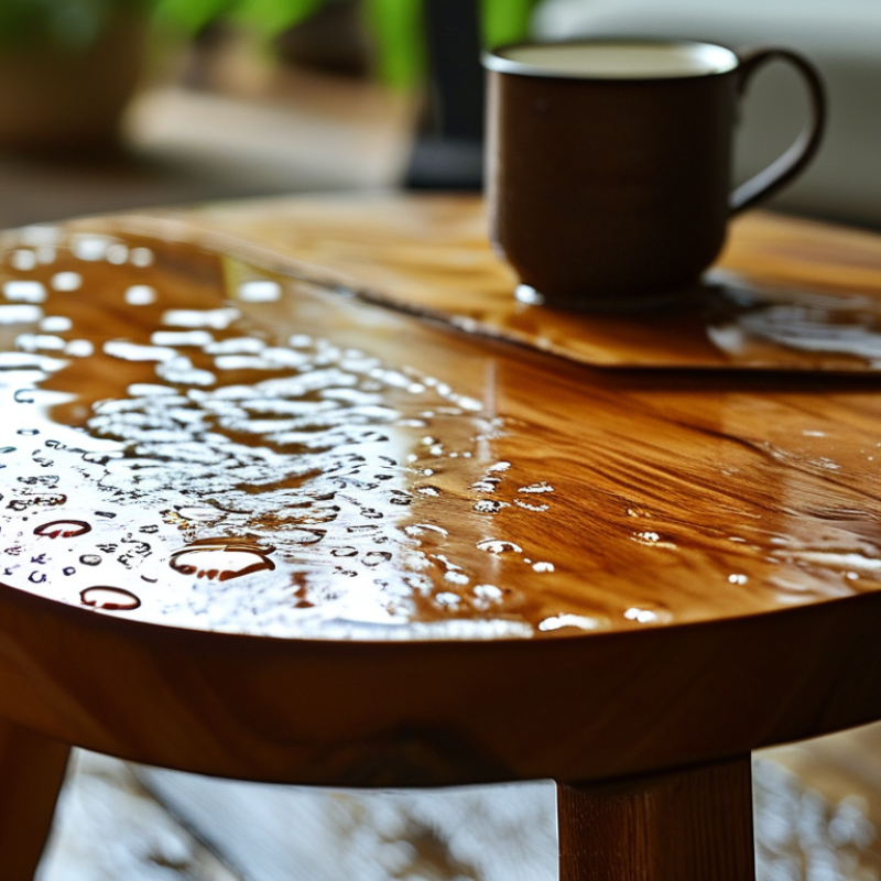 Como remover manchas de água de uma mesa de madeira?