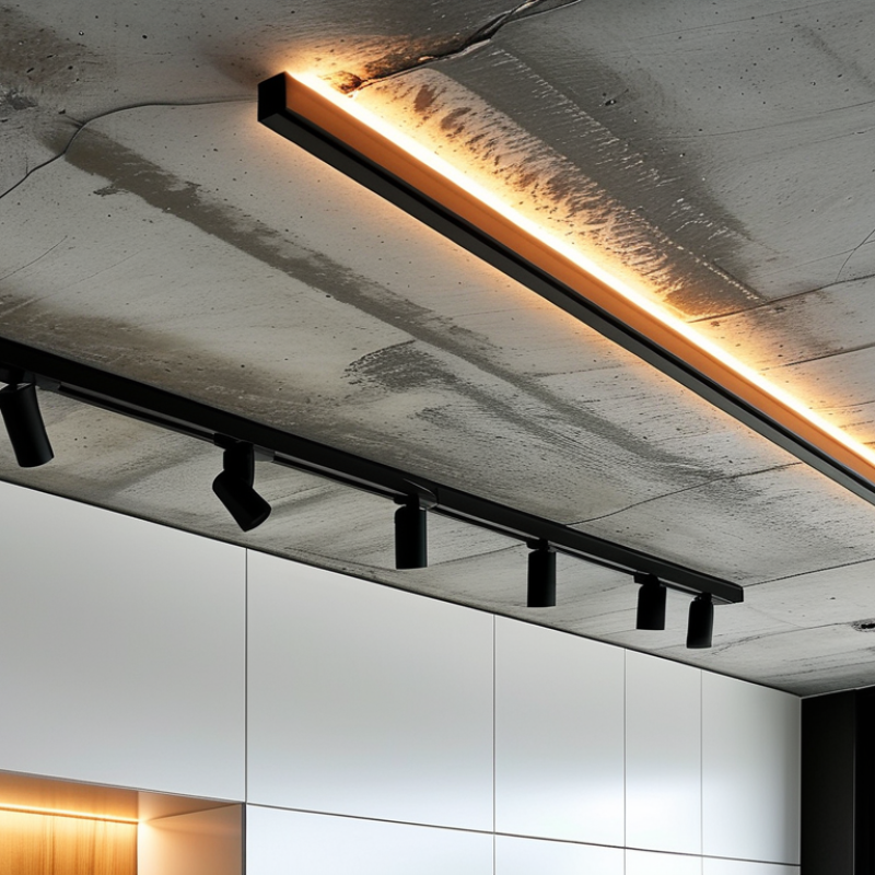 How to Install LED Track Lighting on Concrete Ceilings Easily?