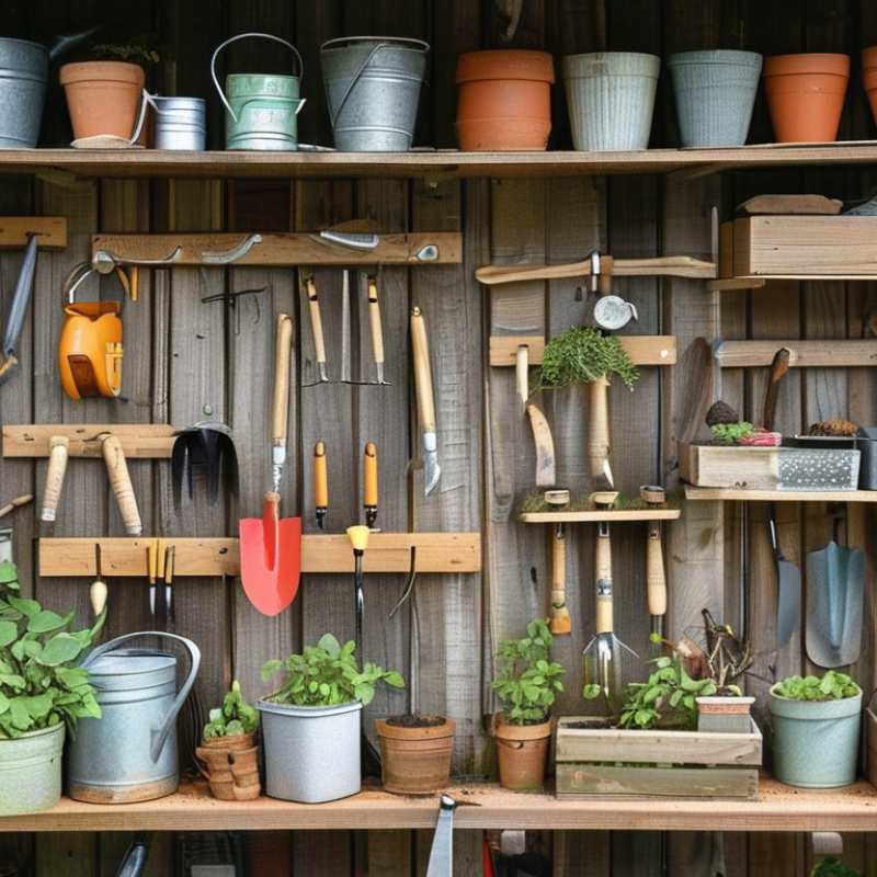 ¿Cómo almacenar herramientas de jardín en espacios pequeños?