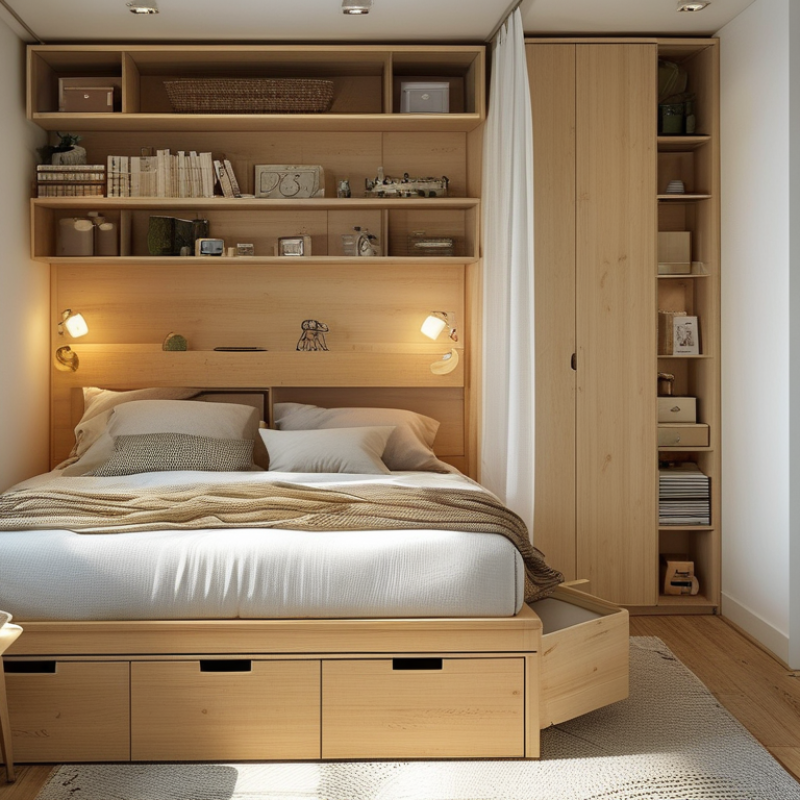 ¿Cómo organizar muebles en un dormitorio pequeño de manera efectiva?