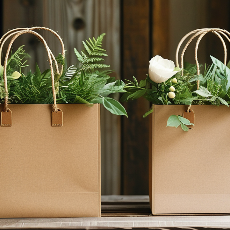 How to creatively reuse wedding favor bags for new projects?
