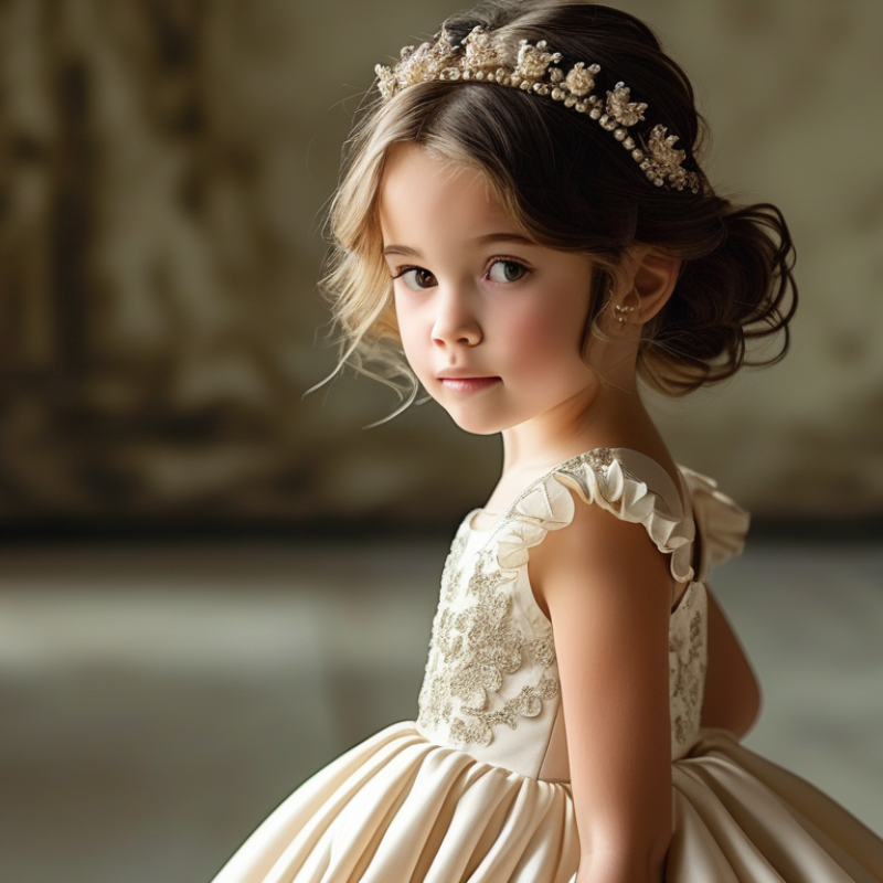 How to get wrinkles out of a girls satin princess dress?