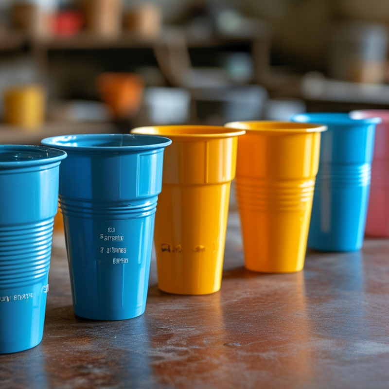 كيف لا تساوي سمك الجدران في صنع الأكواب البلاستيكية؟