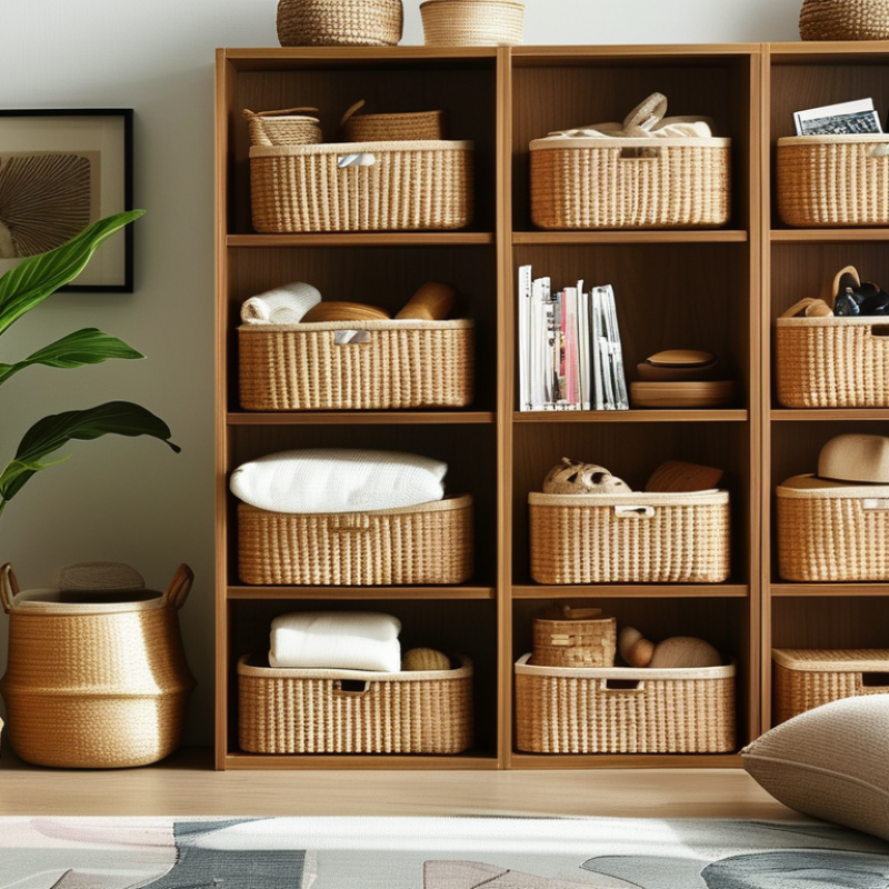 How to Organize Your Living Room with Storage Baskets Effectively?