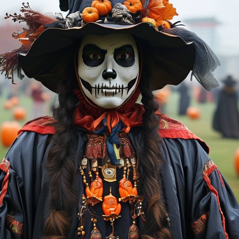 How did the tradition of dressing up in costumes begin?