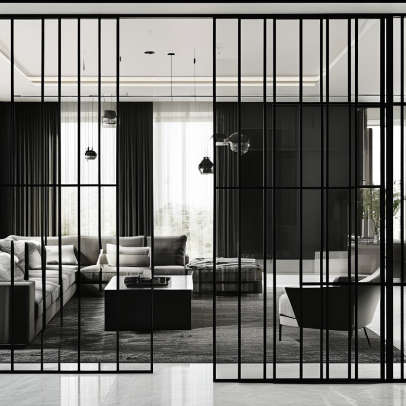 How to Choose Black Framed Partitions for Your Space?