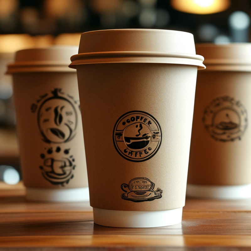 Como personalizar copos de papel para cafeterias?
