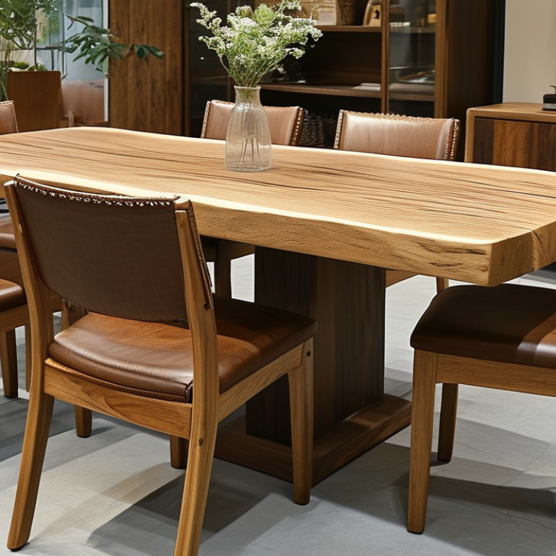 Stylish Solid Wood Dining Table With Leather Chairs for Buying?