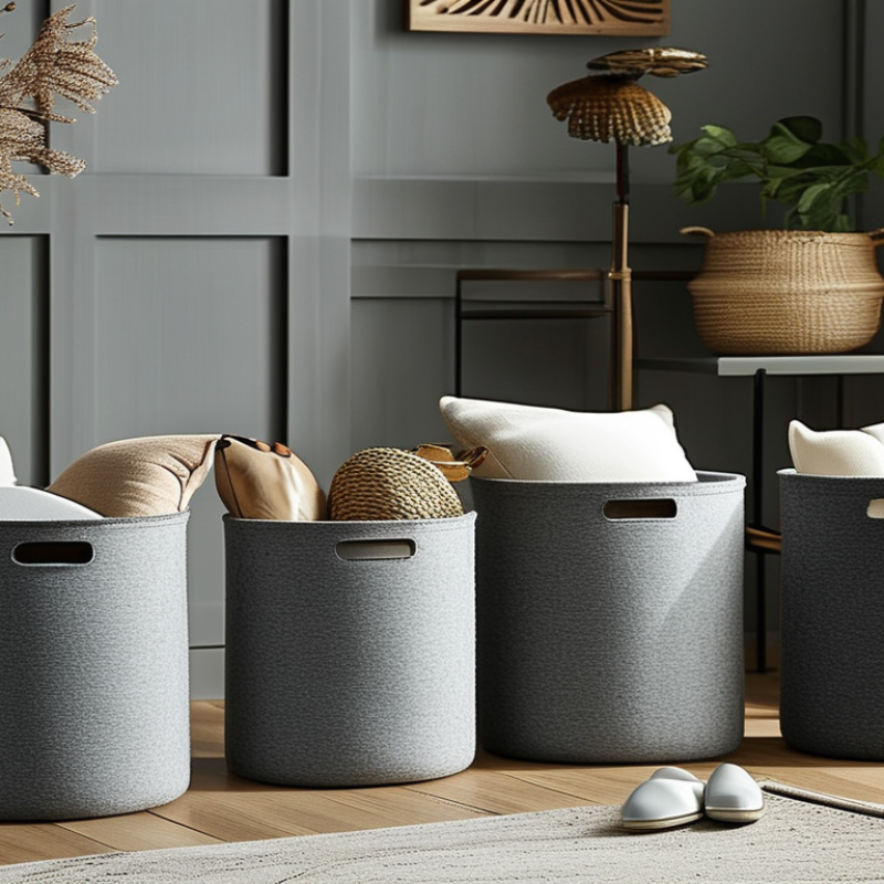 2026 Best Grey Felt Storage Basket for Home Organization Tips?