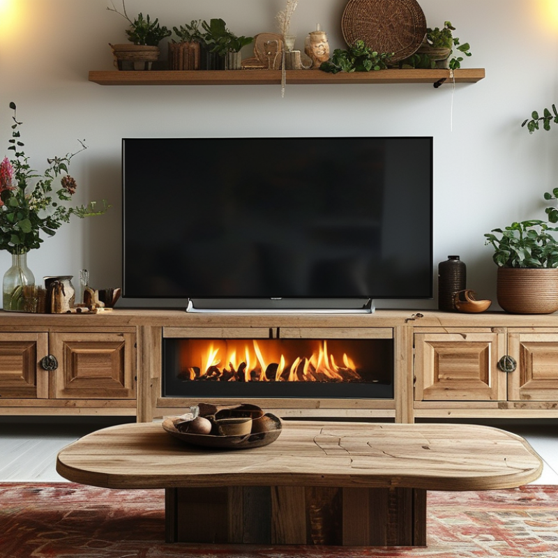 Why Choose a Boho Fireplace TV Stand for Your Home?
